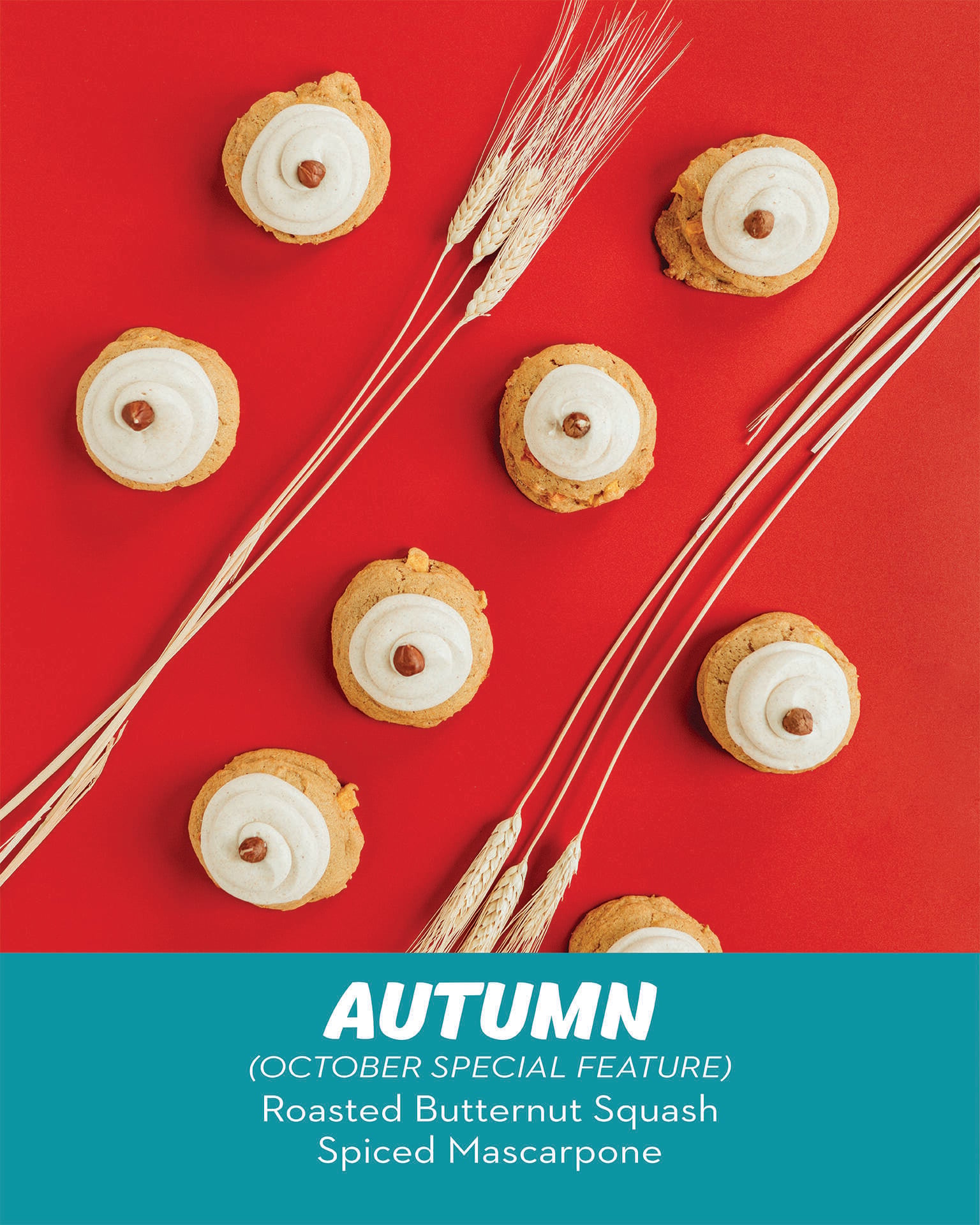 RubySnap roasted butternut squash cookie with spice mascarpone
