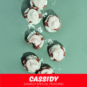 RubySnap Irish Cream cookie. A krinkle cookie with the flavors of coffee, chocolate, whiskey, and cream.