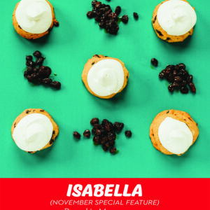 RubySnap Isabella cookie Pumpkin mascarpone cookie with aged frangelico raisins