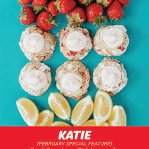 Strawberry Pink Lemonade cookies made with fresh strawberries and topped with tart pink lemonade buttercream