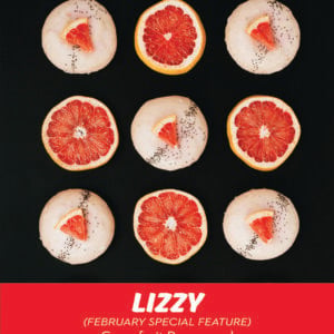 Grapefruit Poppyseed cookies stuffed with grapefruit curd and topped with grapefruit glaze by RubySnap Fresh Cookies
