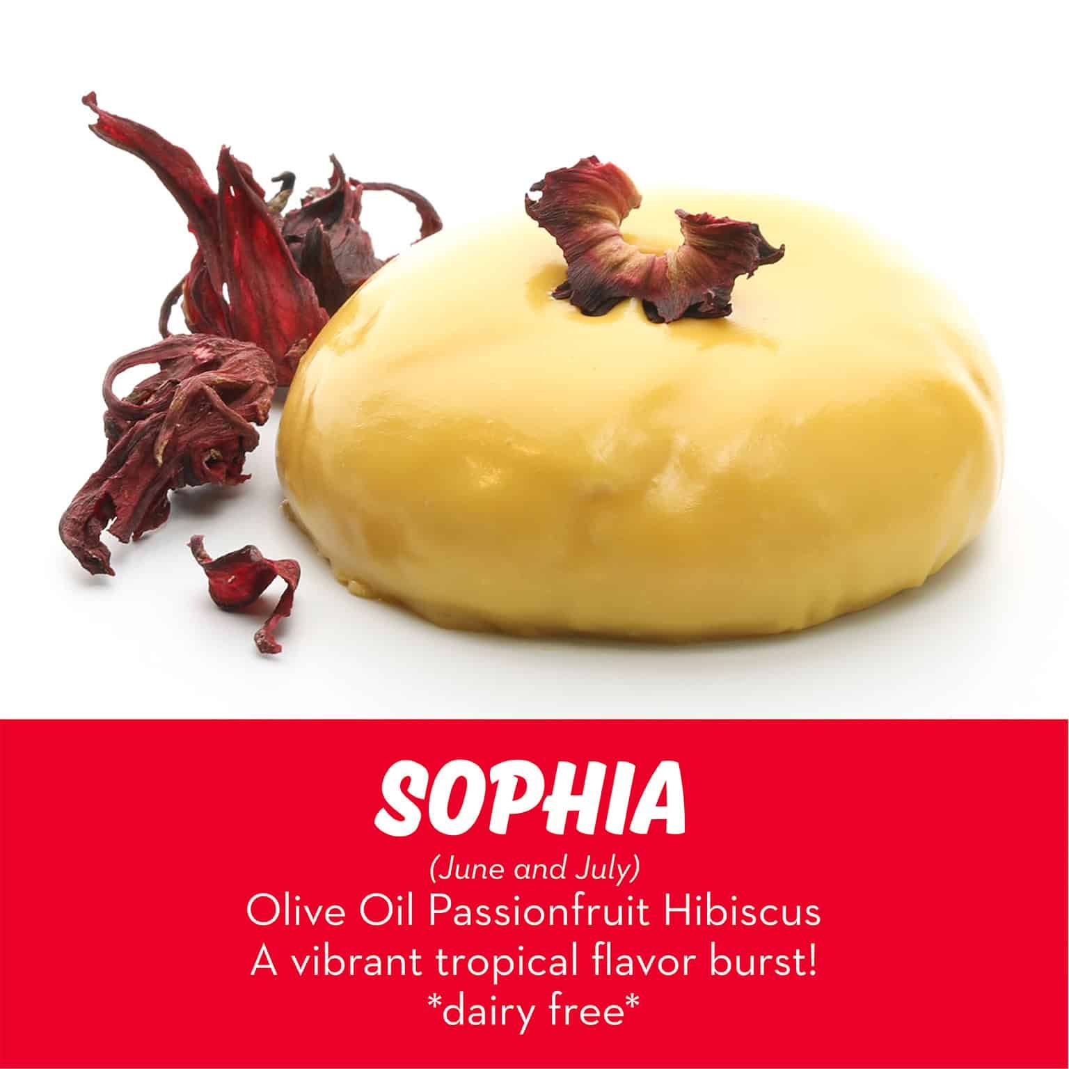 Olive Oil Passionfruit Hibiscus cookie by RubySnap bakery. A vibrant tropical flavor burst! *dairy free*